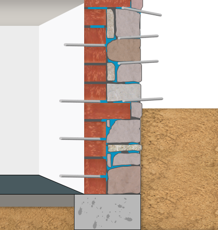 Mauerwerksverfestigung 4 hohlraumverfüllung